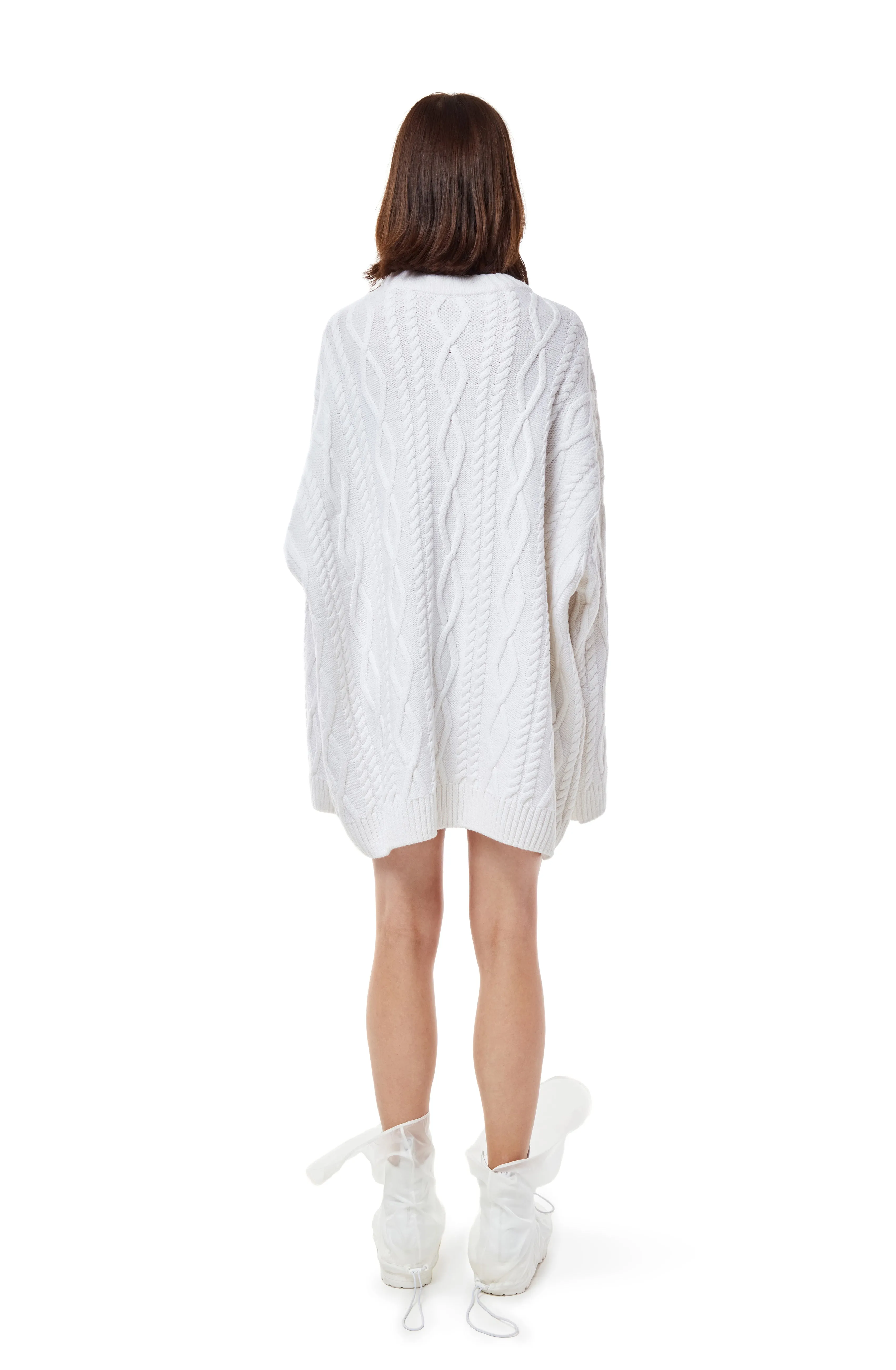 Cable-knit sweater