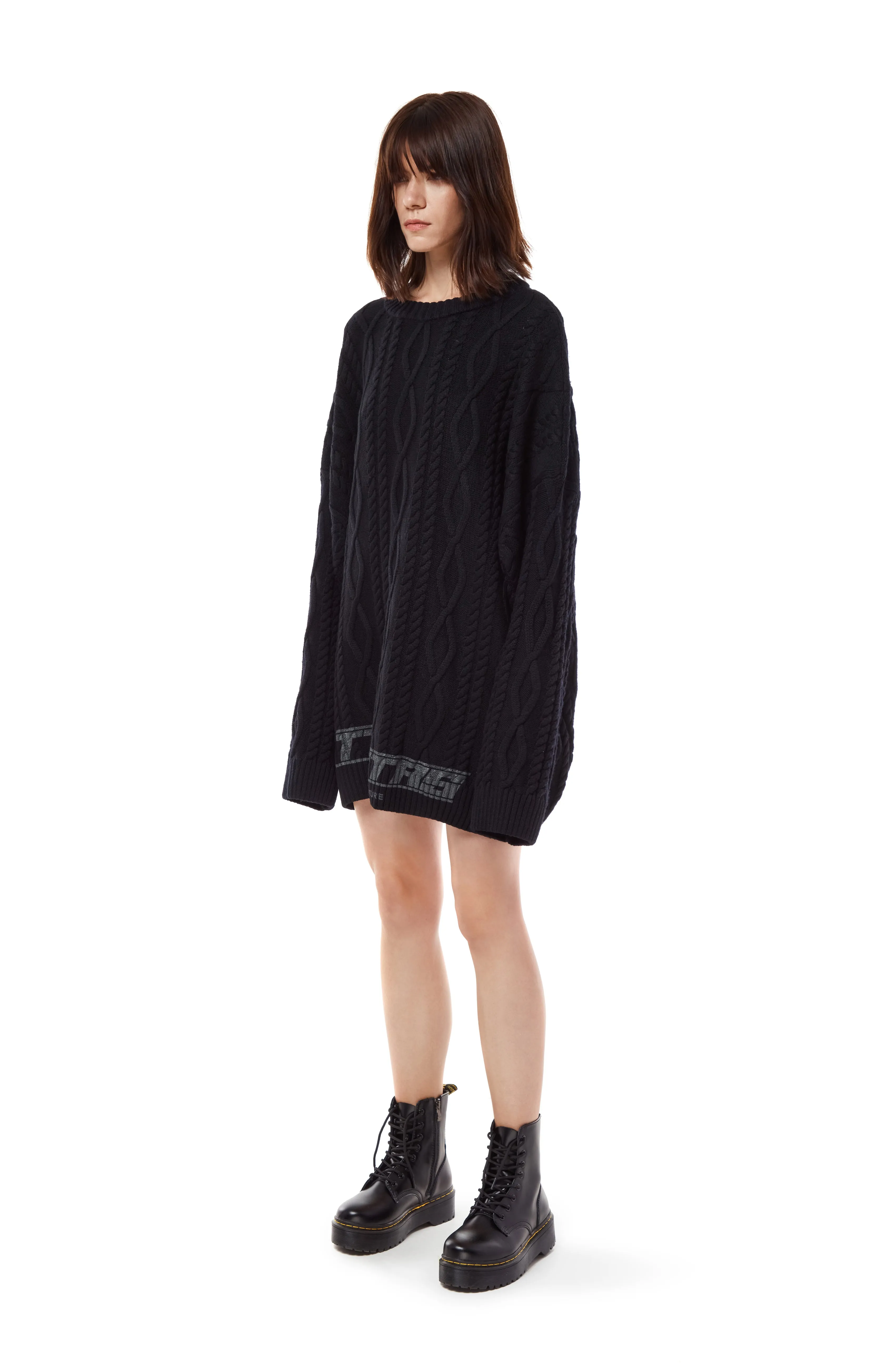 Cable-knit sweater