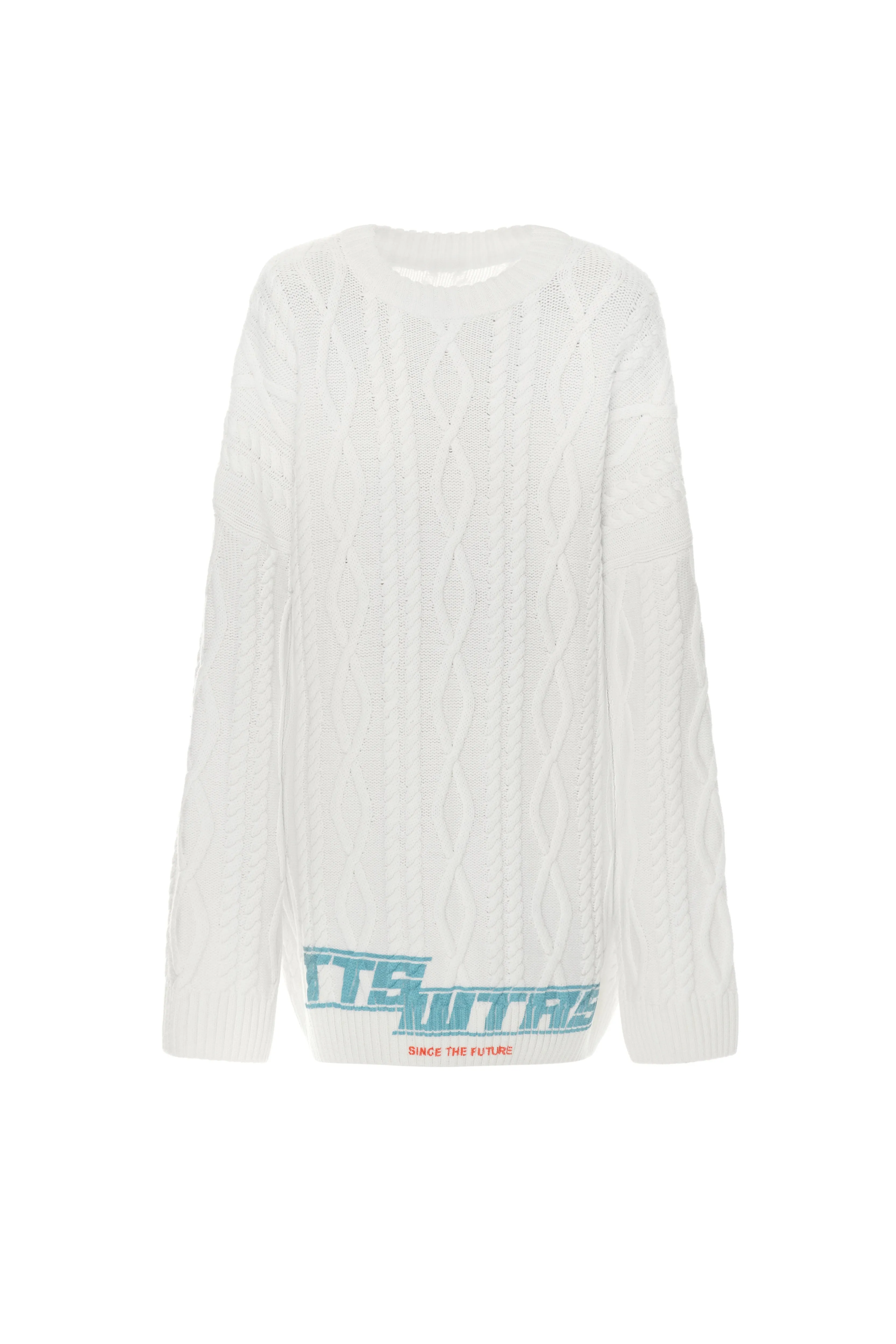 Cable-knit sweater