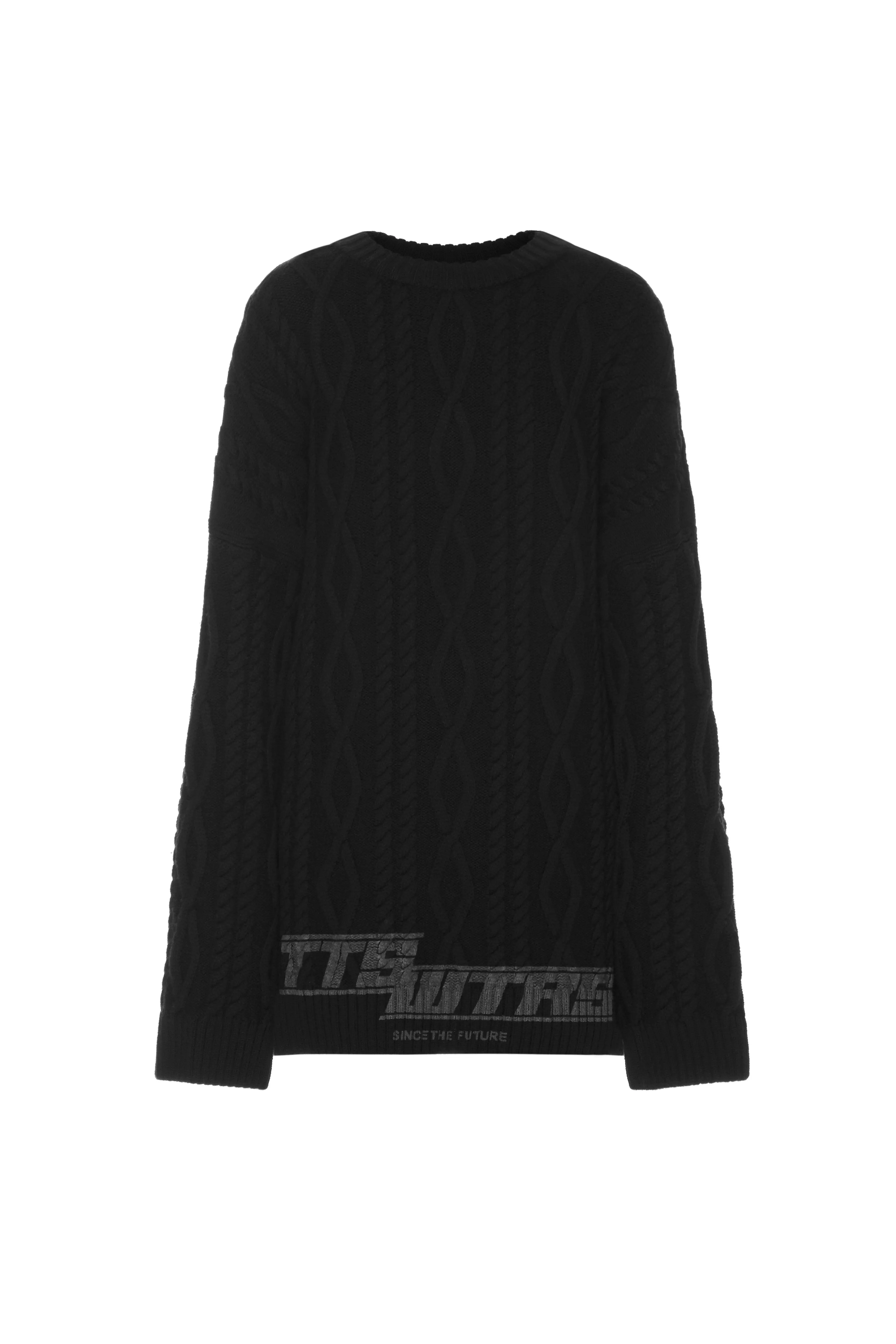 Cable-knit sweater