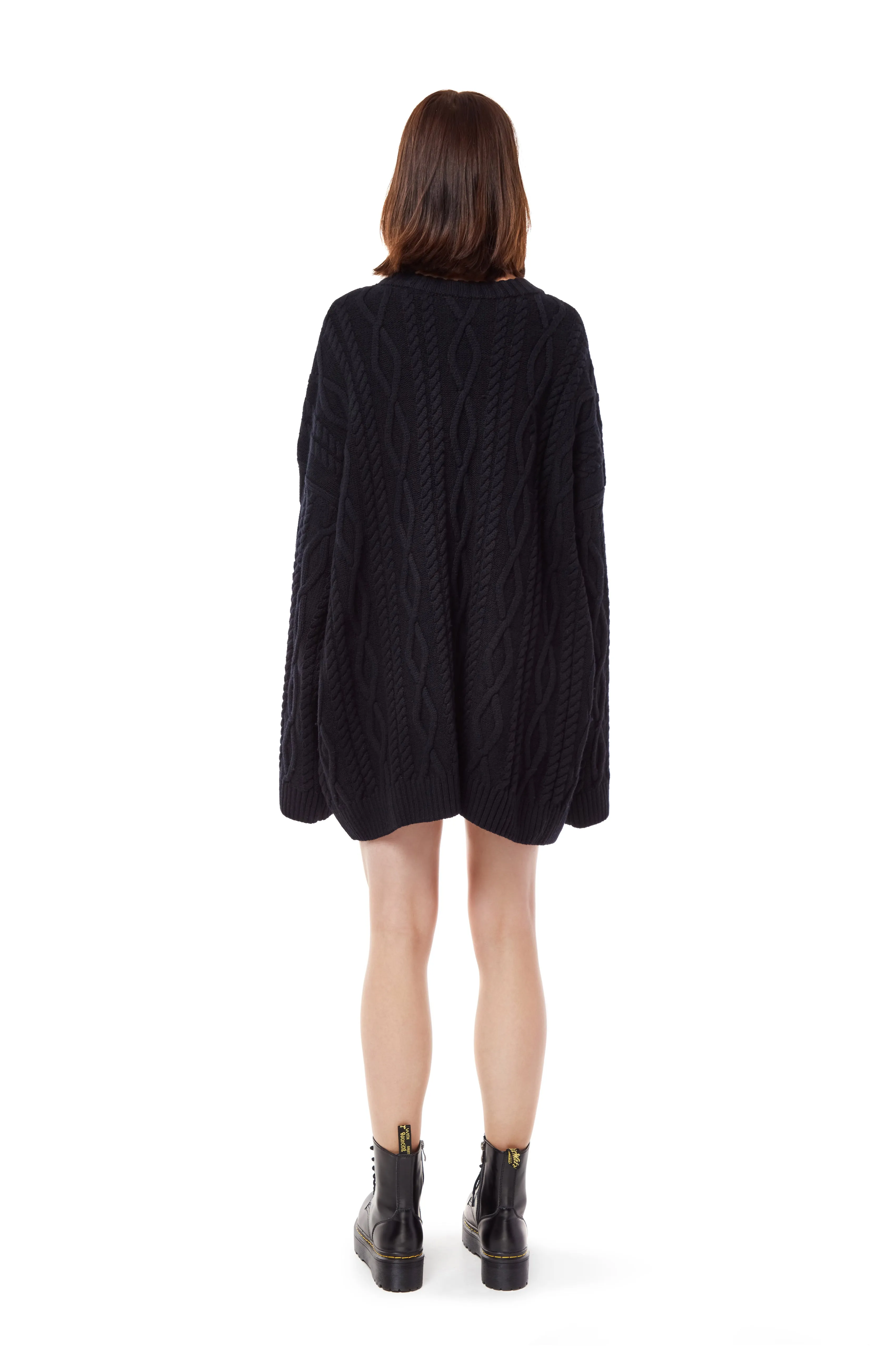 Cable-knit sweater