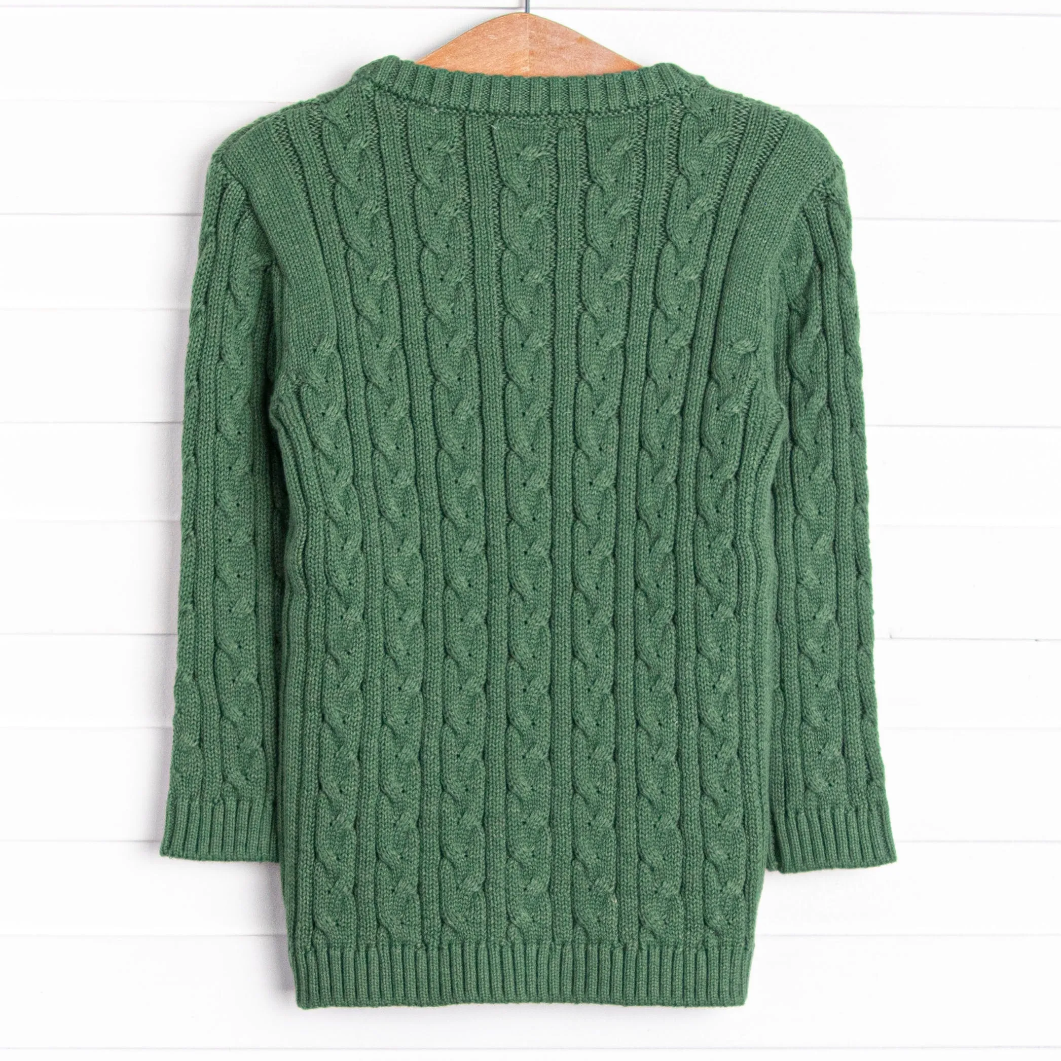 Caleb Cable Knit Sweater, Green
