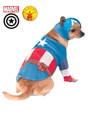 Captain America Pet Costume Size M