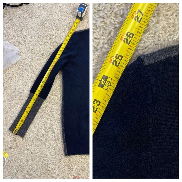 Cashmere! J Brand cashmere v-neck color block sweater
