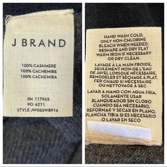 Cashmere! J Brand cashmere v-neck color block sweater