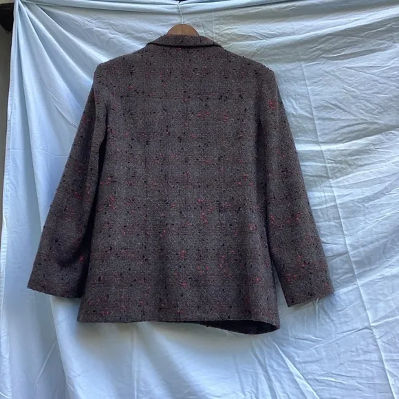 Cassidy brown vintage academia blazer with wool/angola blend, size 8