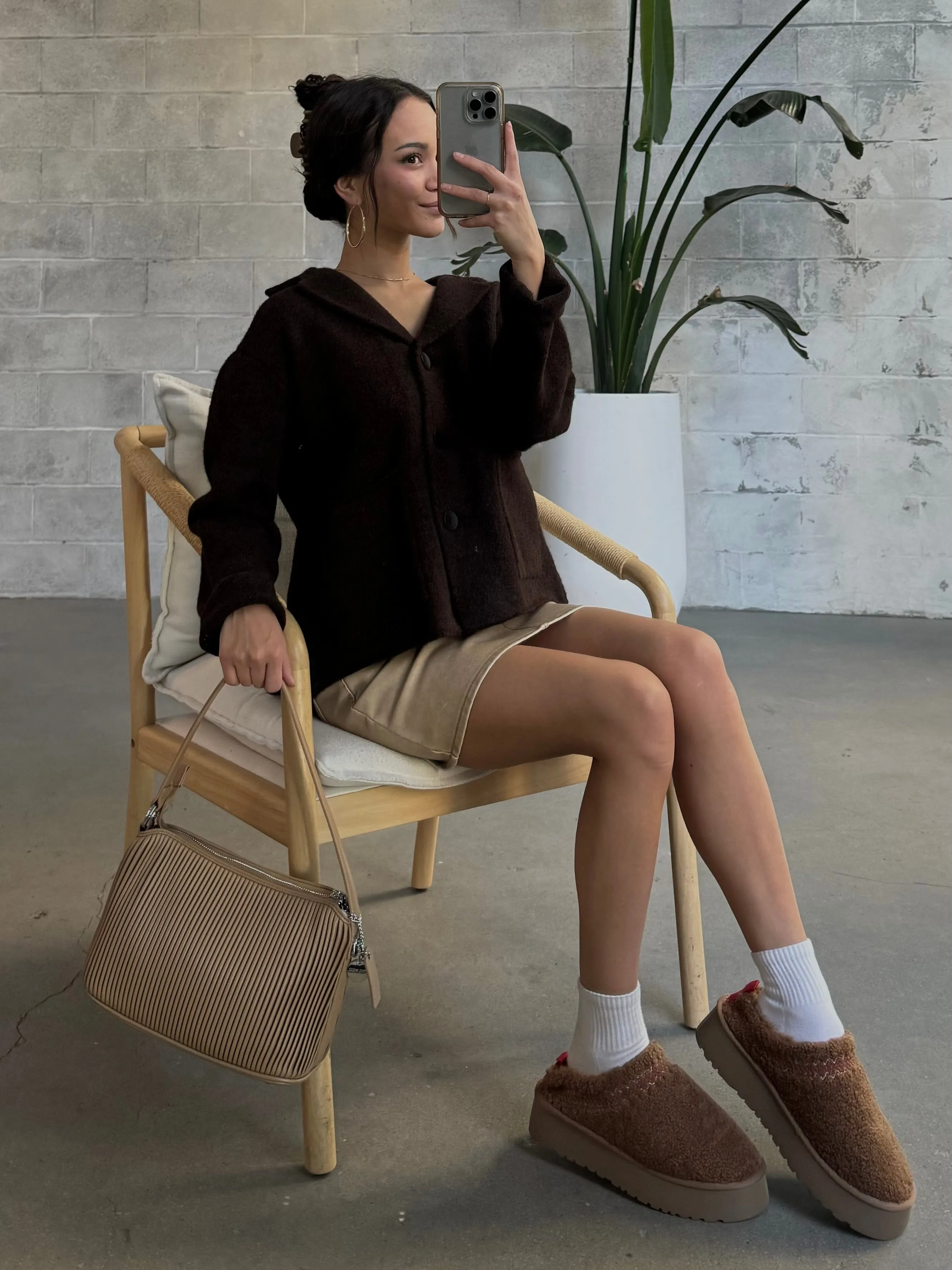 C'EST MOI Crop Sweater Blazer