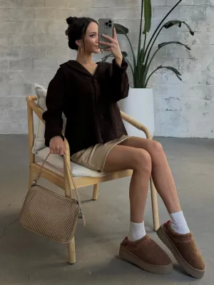 C'EST MOI Crop Sweater Blazer