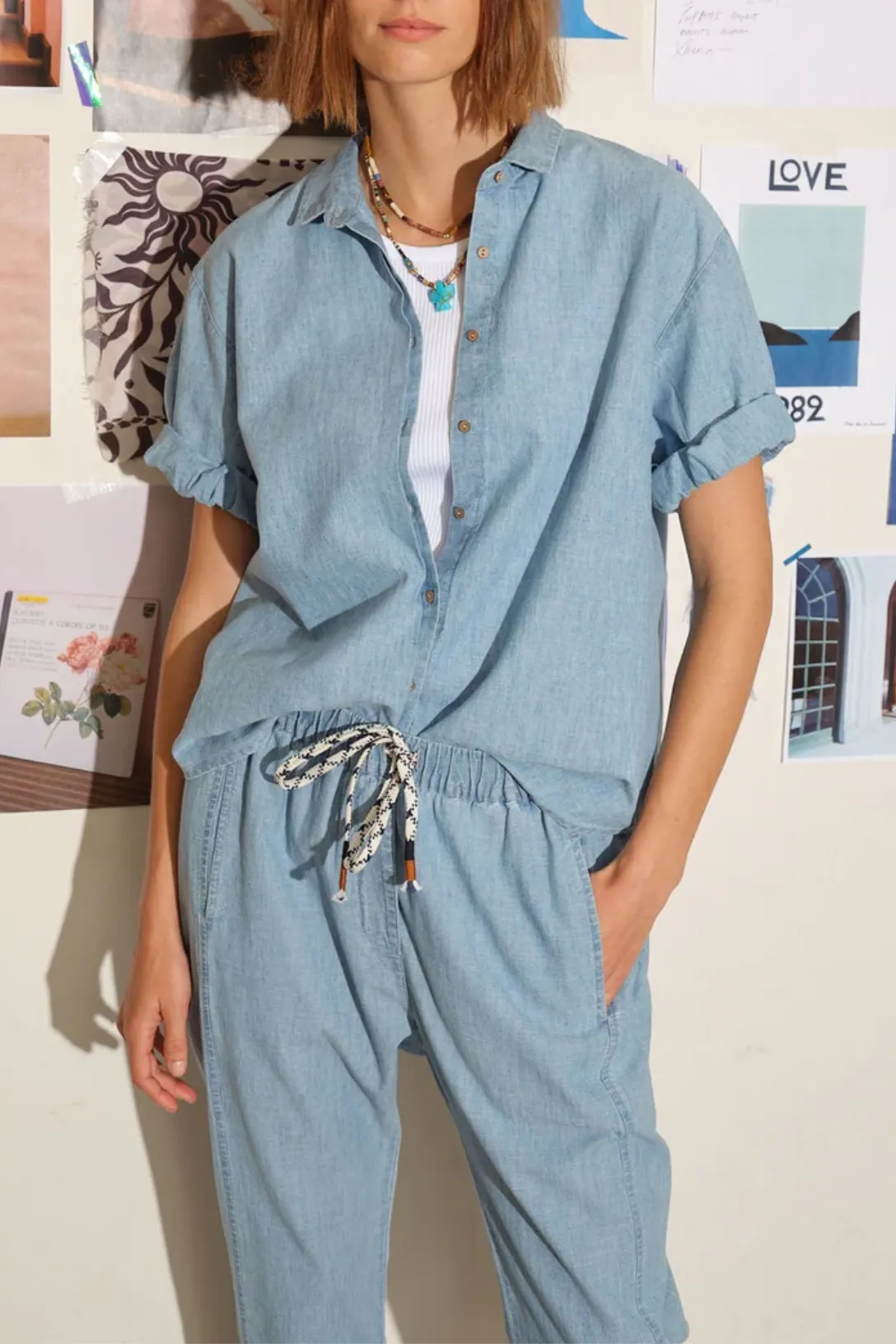 Channing Shirt | Dusty Blue