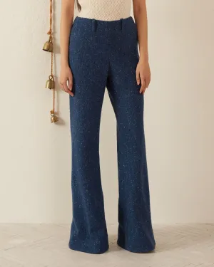 Charlie Blueberry Tweed Pant