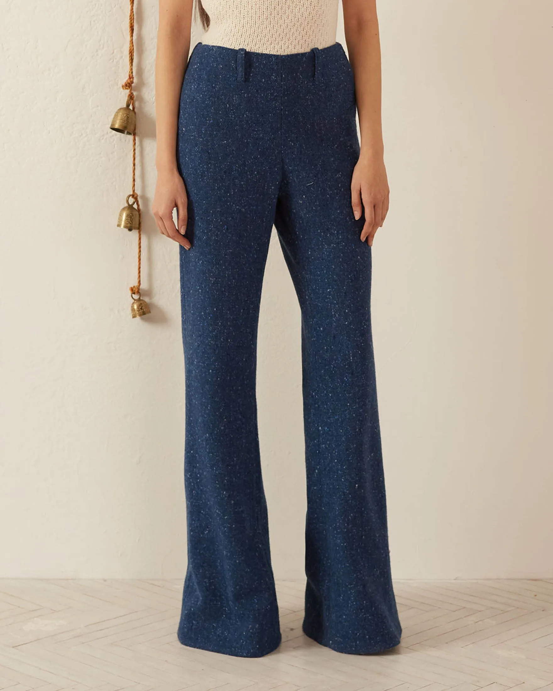 Charlie Blueberry Tweed Pant