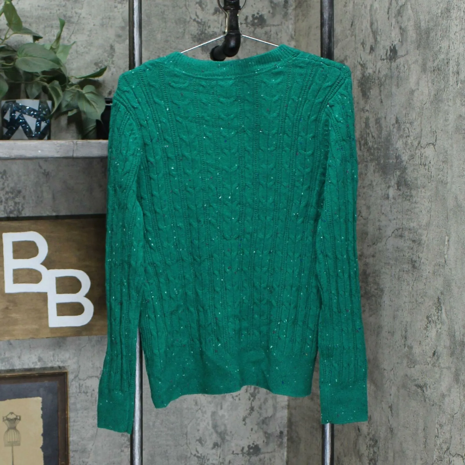 Charter Club Petite Donegal Cable Knit Sweater