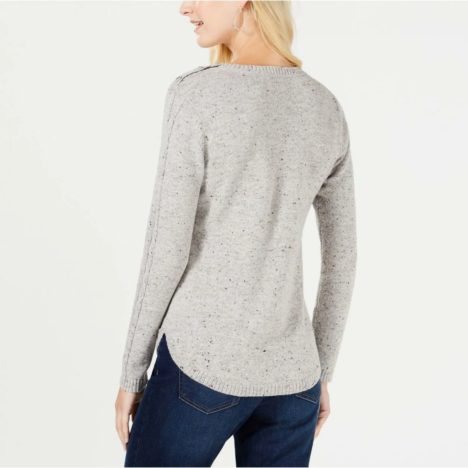 Charter Club Women's Cable Detail Pullover Sweater