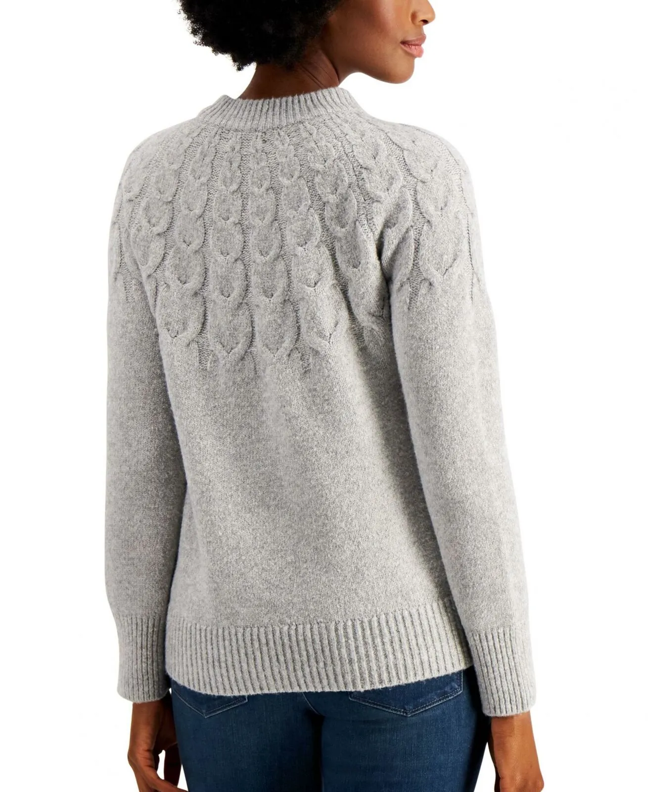 Charter Club Women's Pullover Cable Knit Sweater