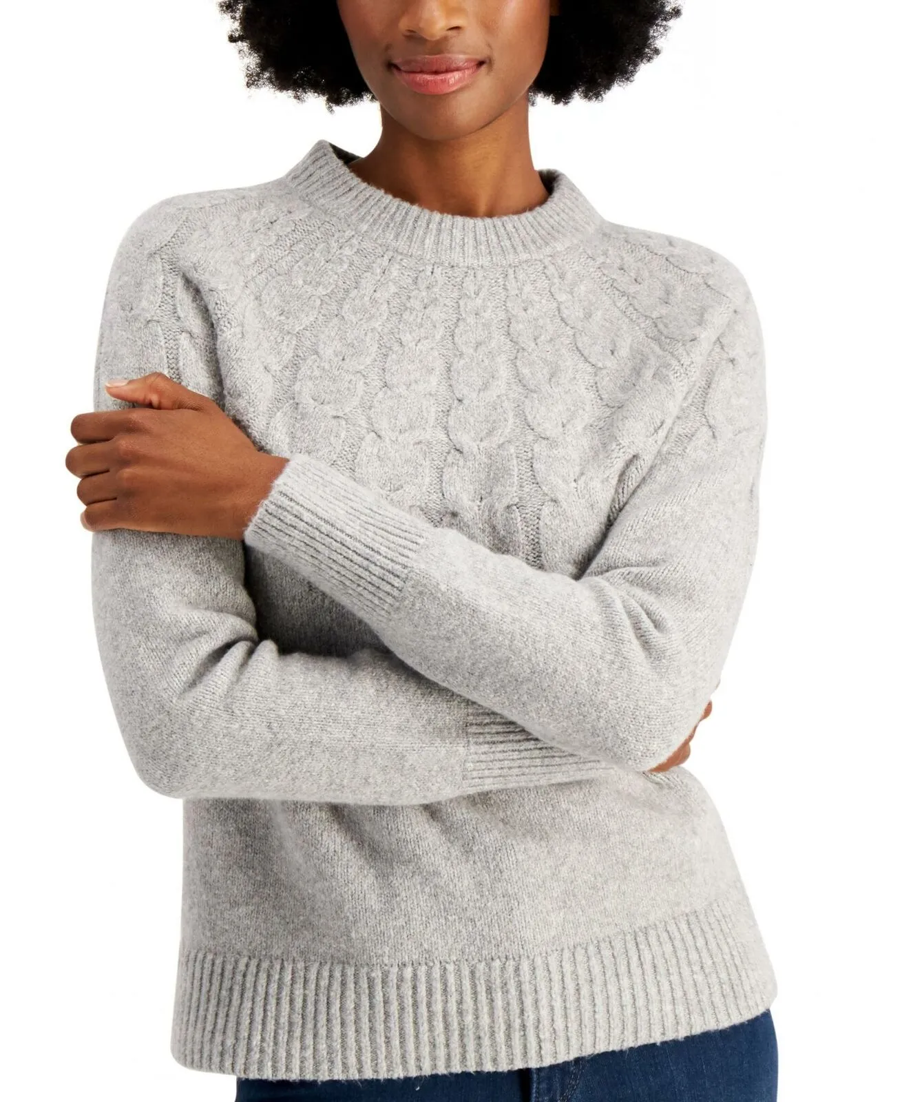 Charter Club Women's Pullover Cable Knit Sweater
