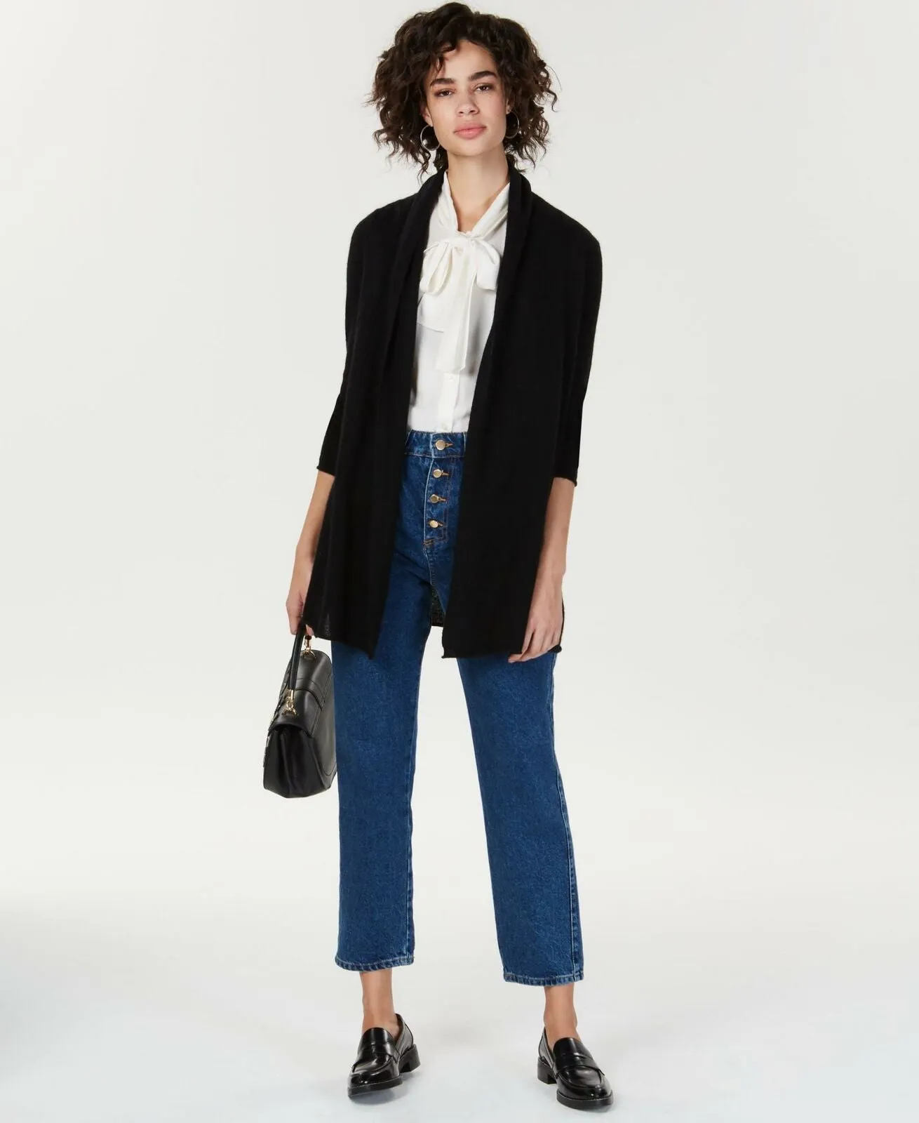 Charter Club Women's Rolled-Edge Pure Cashmere Cardigan