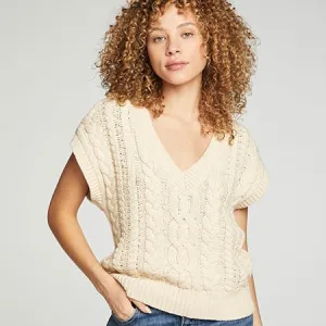 CHASER Cable Knit Sweater Vest