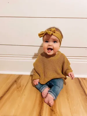 Chunky Knit Sweater | Mustard