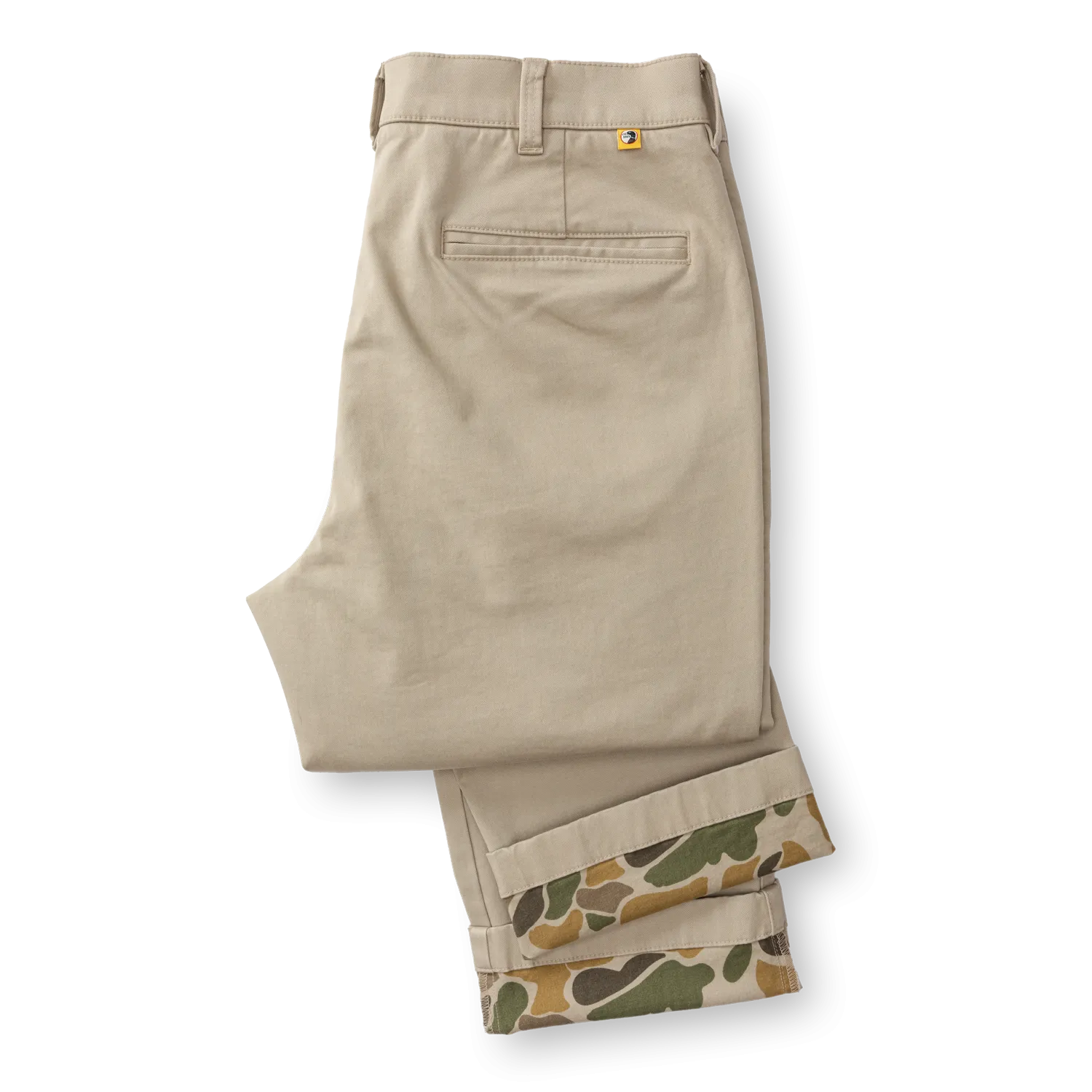 Classic Fit Brushed Back Gold School Chino