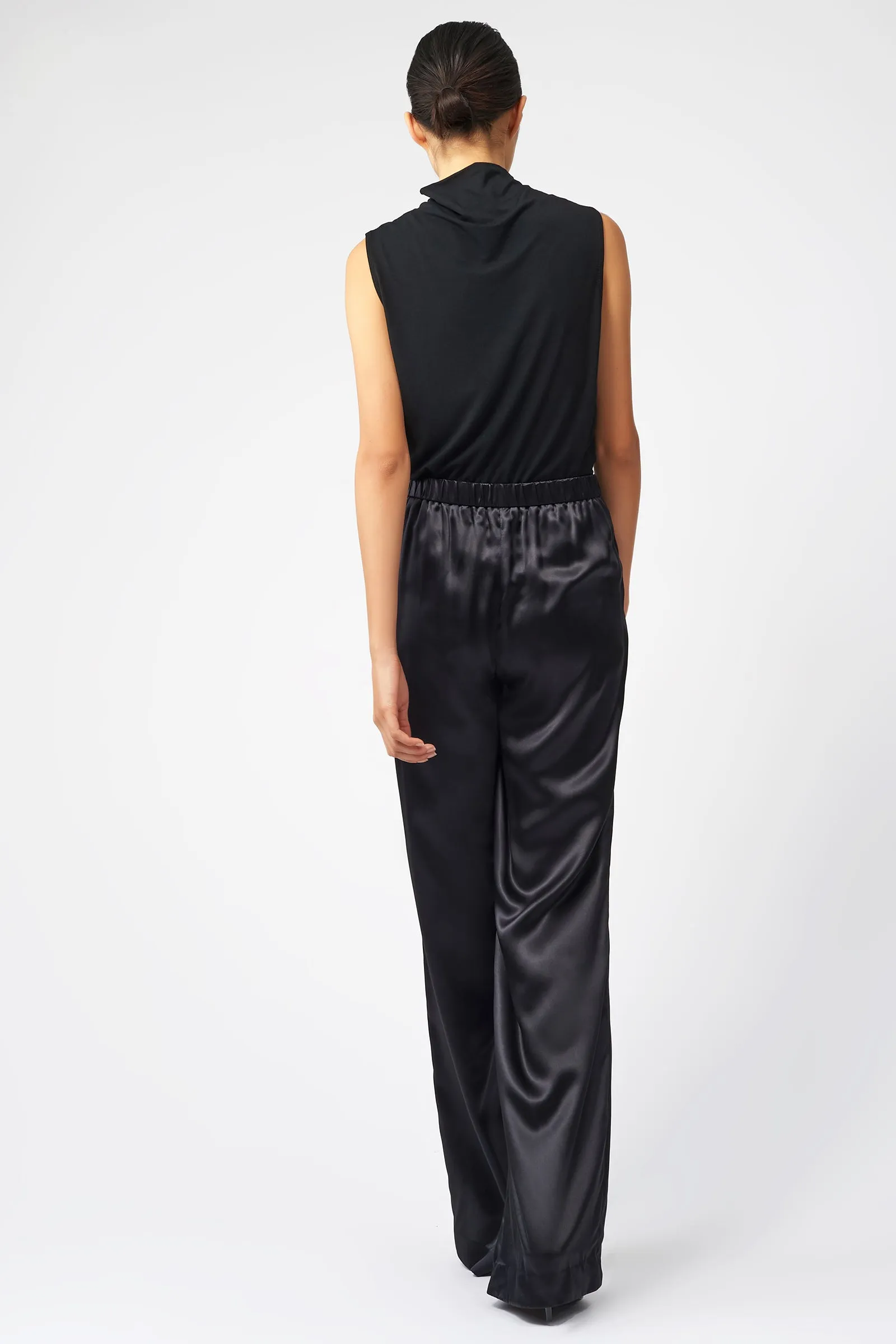 Classic Silk Trouser - Black