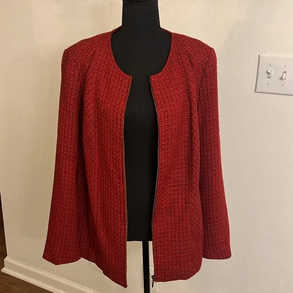 Coldwater Creek Plus Size Wool Blend Blazer, Sz. 16.