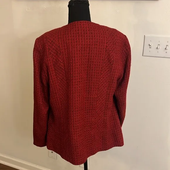 Coldwater Creek Plus Size Wool Blend Blazer, Sz. 16.