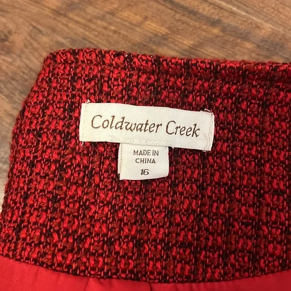 Coldwater Creek Plus Size Wool Blend Blazer, Sz. 16.