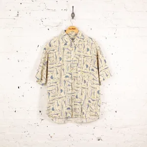 Columbia Fish pattern Shirt - Beige - L