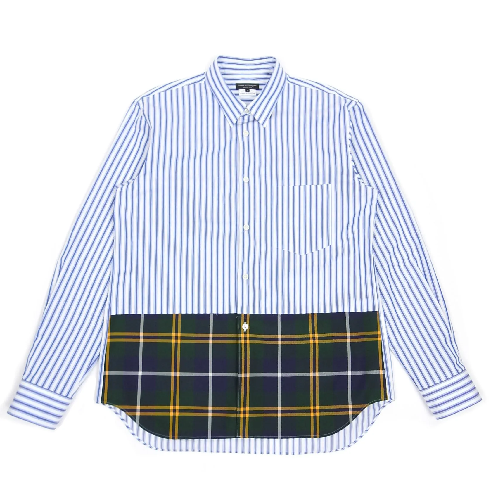 Comme Des Garcons AD2020 Stripe/Tartan Shirt Size Medium