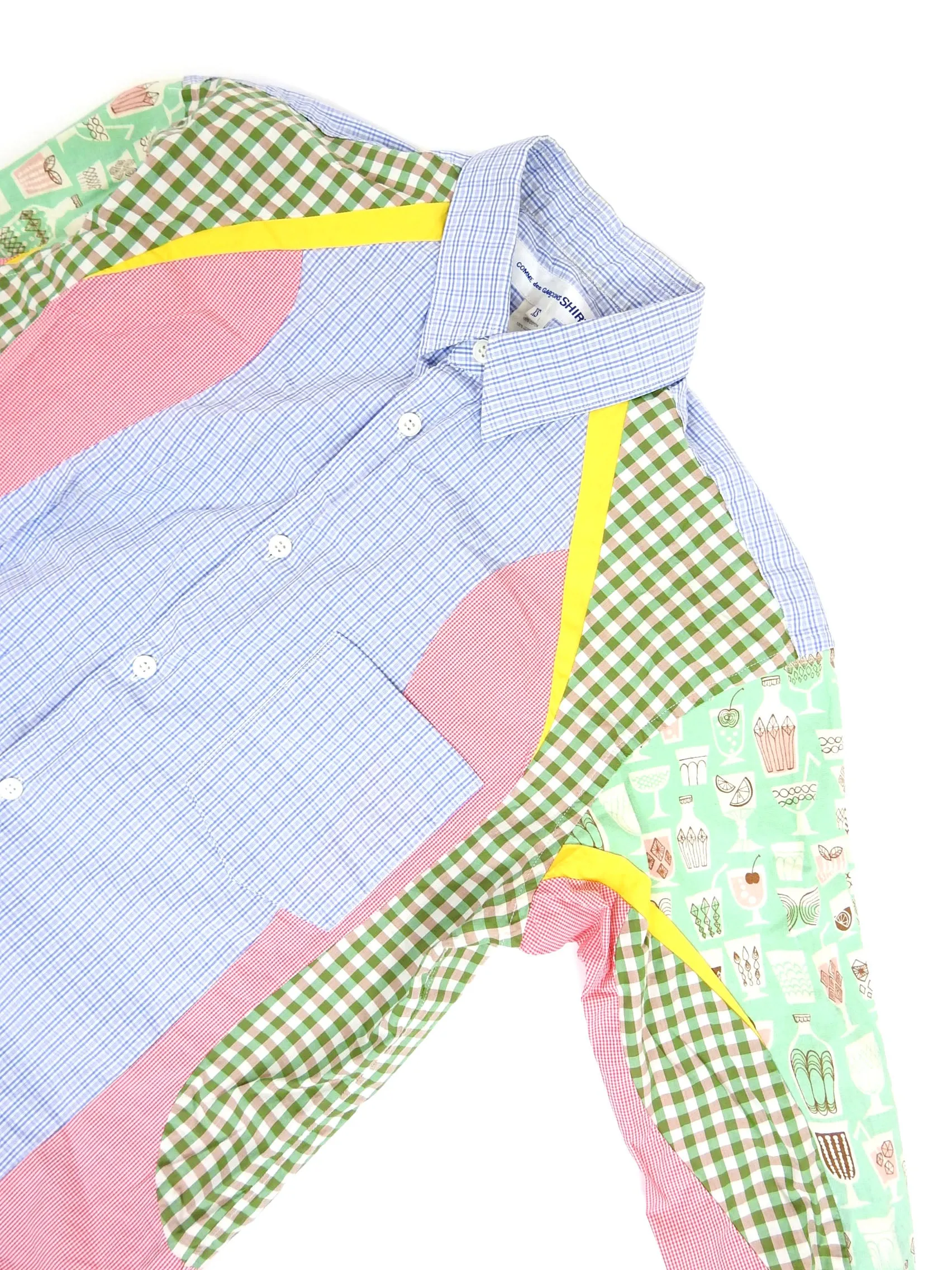 Comme Des Garçons SHIRT Patchwork Shirt Size XS