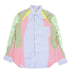 Comme Des Garçons SHIRT Patchwork Shirt Size XS