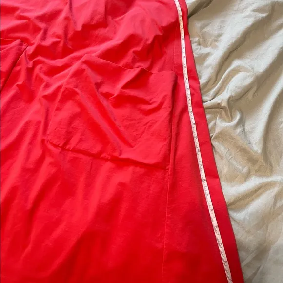 COS A-line Jersey Dress in signal red- size medium