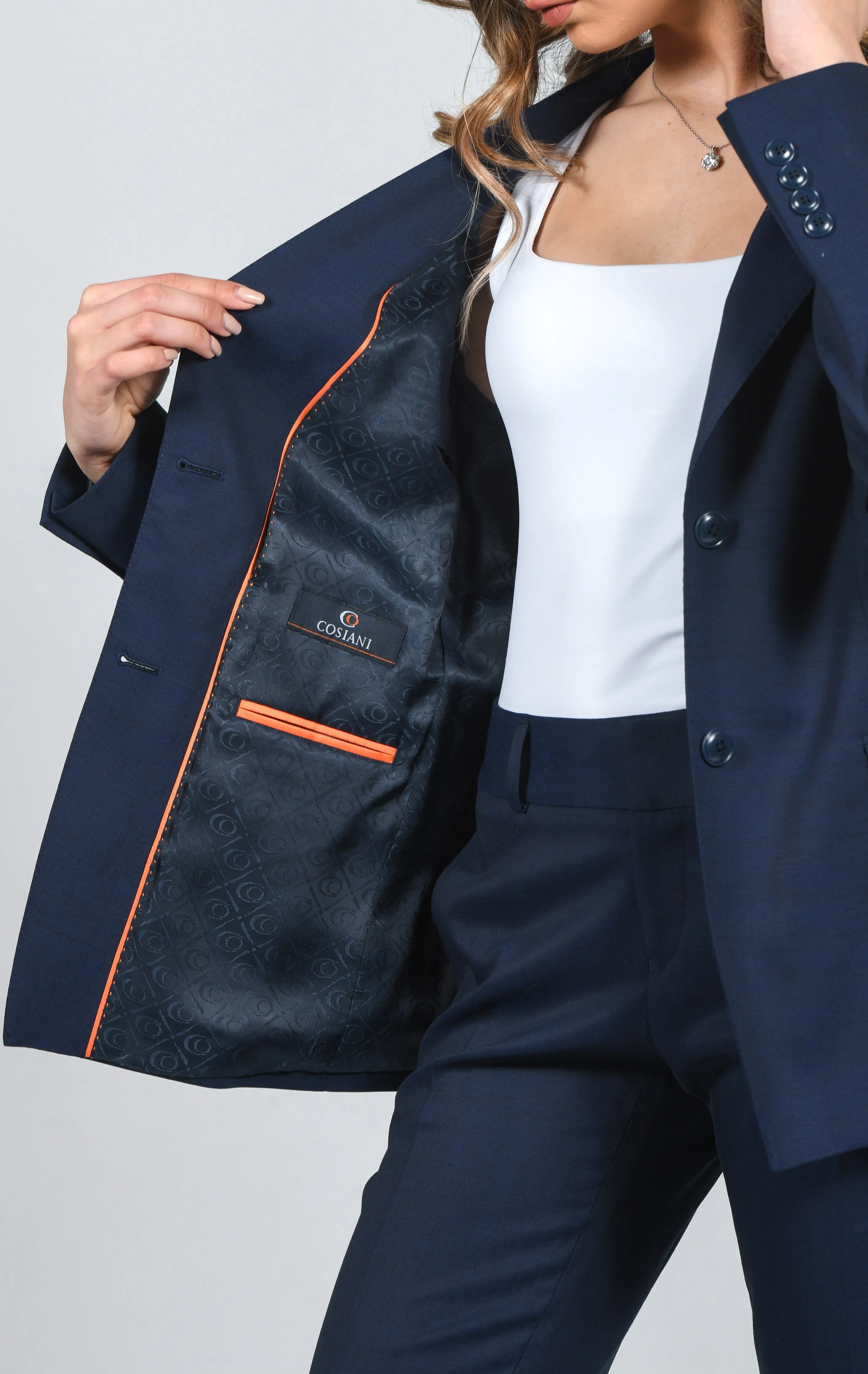 Cosiani Women’s Blue Wool Blazer