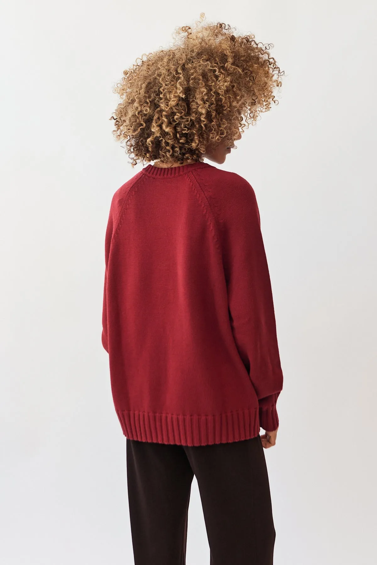 Cotton Cashmere V-Neck Sweater