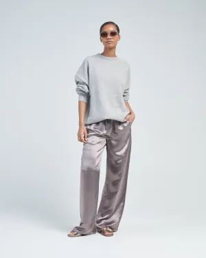 crew hop oversized curve hem sweater