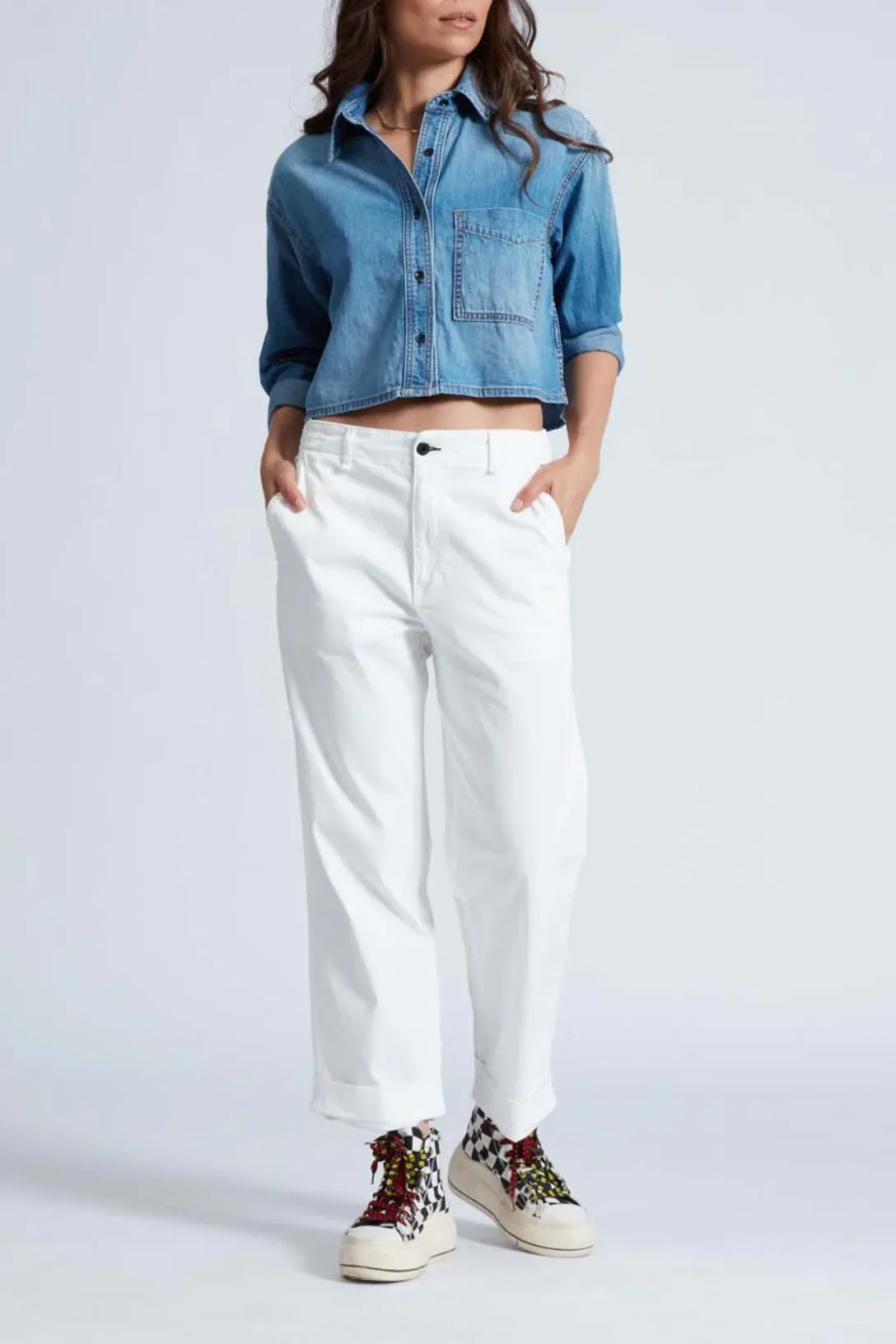 Crop Denim Shirt | Muse
