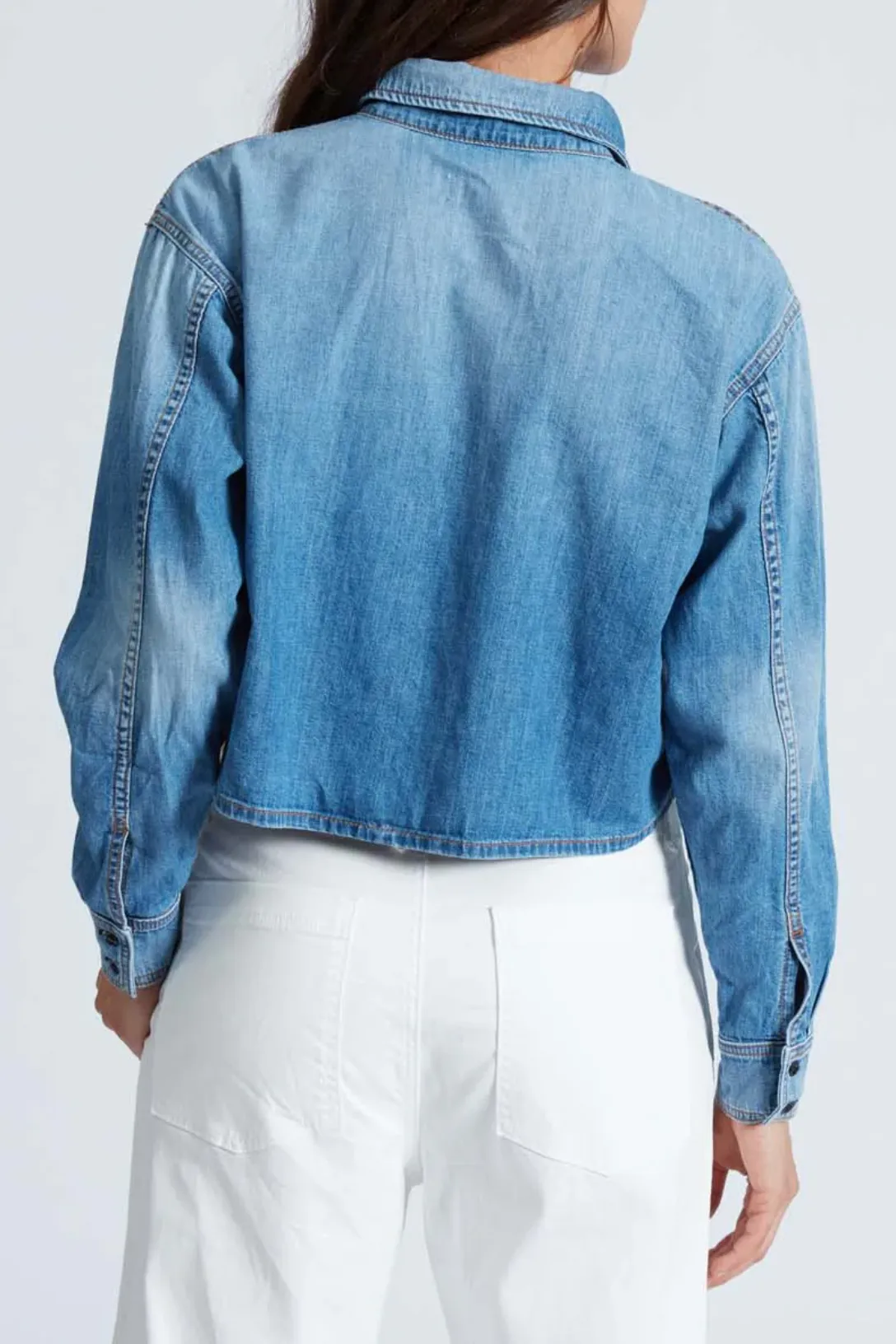 Crop Denim Shirt | Muse