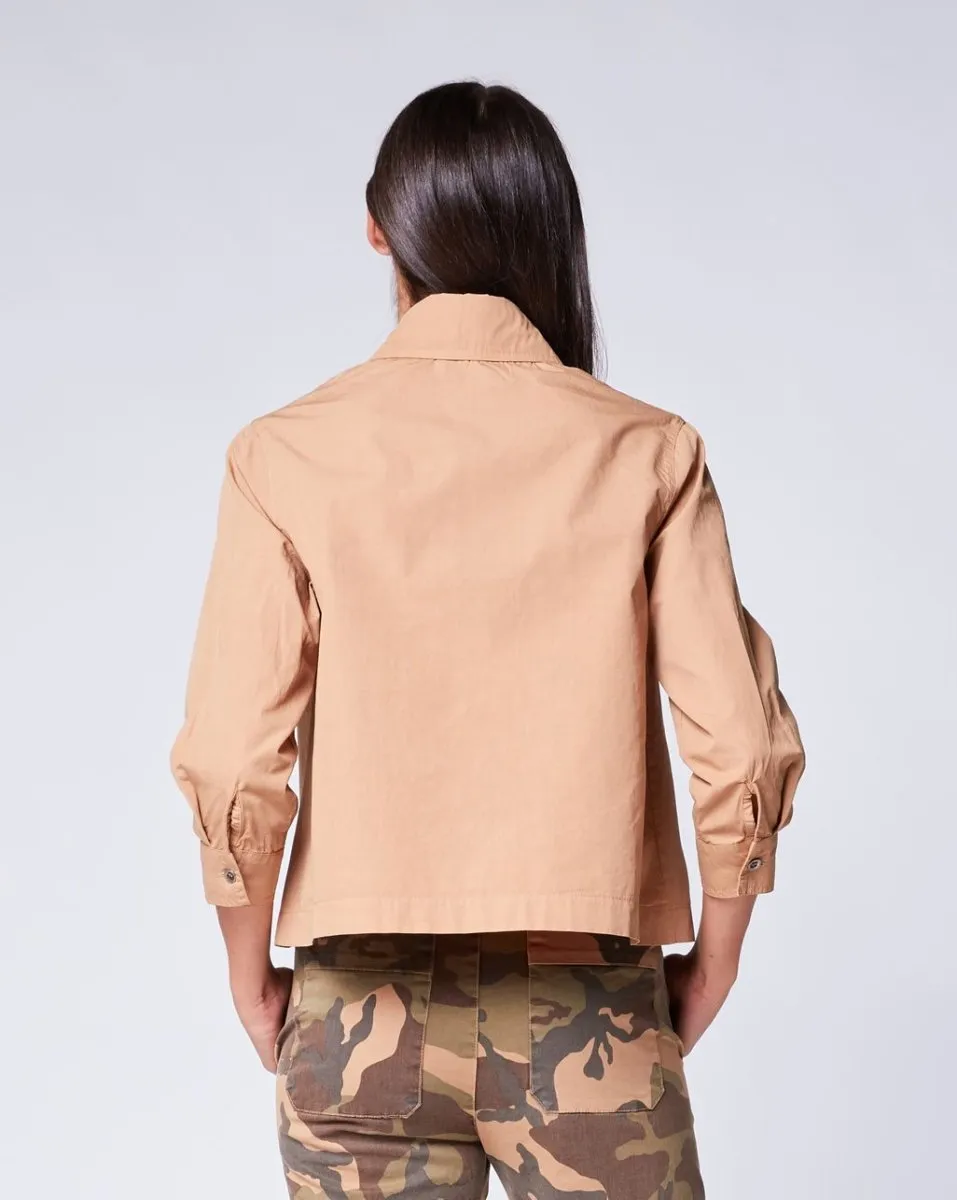 Cropped Button Up Shirt