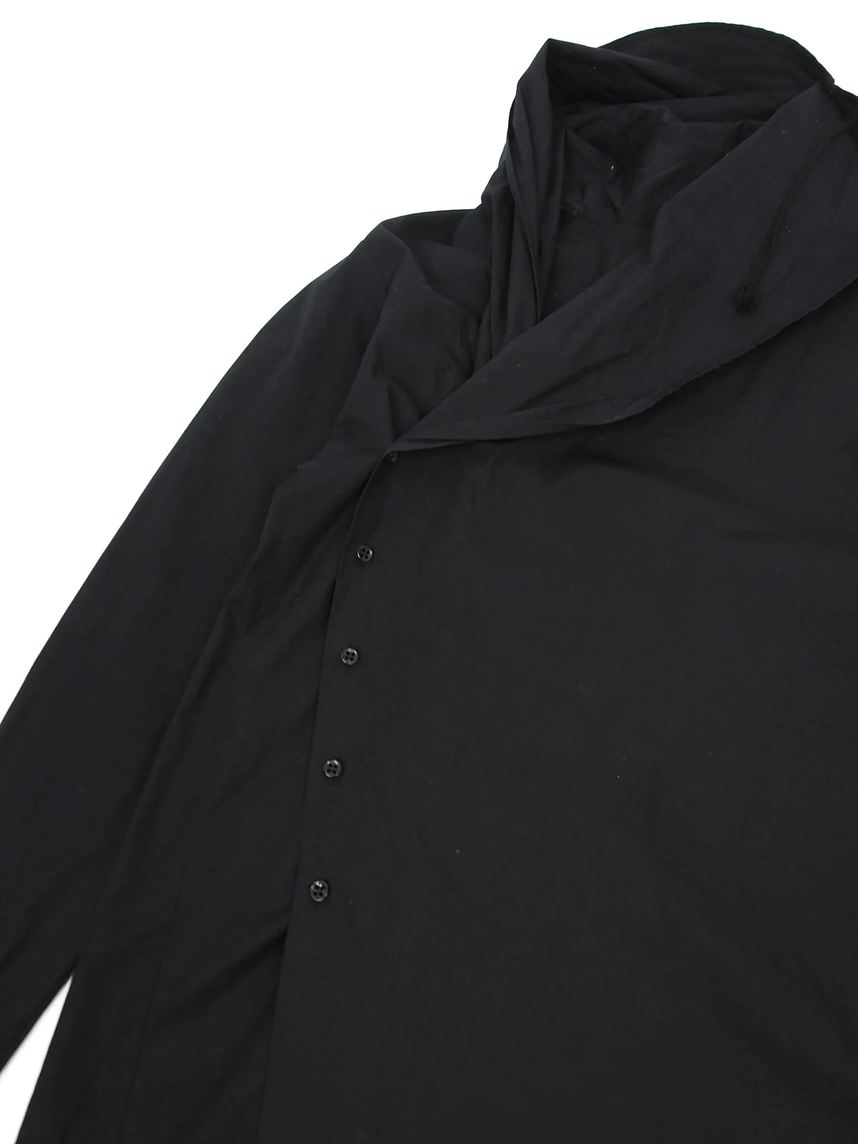 Damir Doma Black Hooded Shirt Size 48