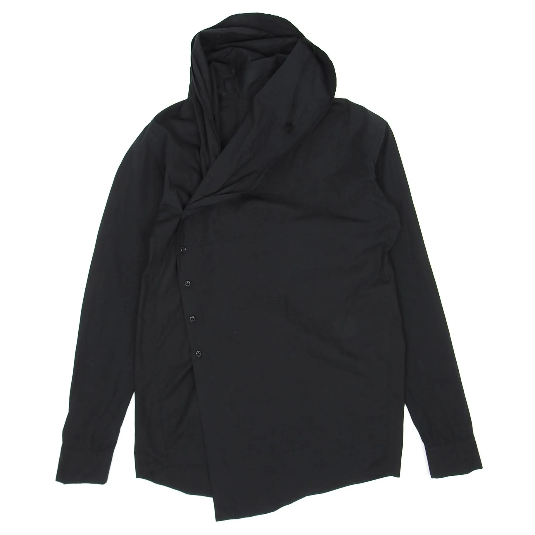 Damir Doma Black Hooded Shirt Size 48