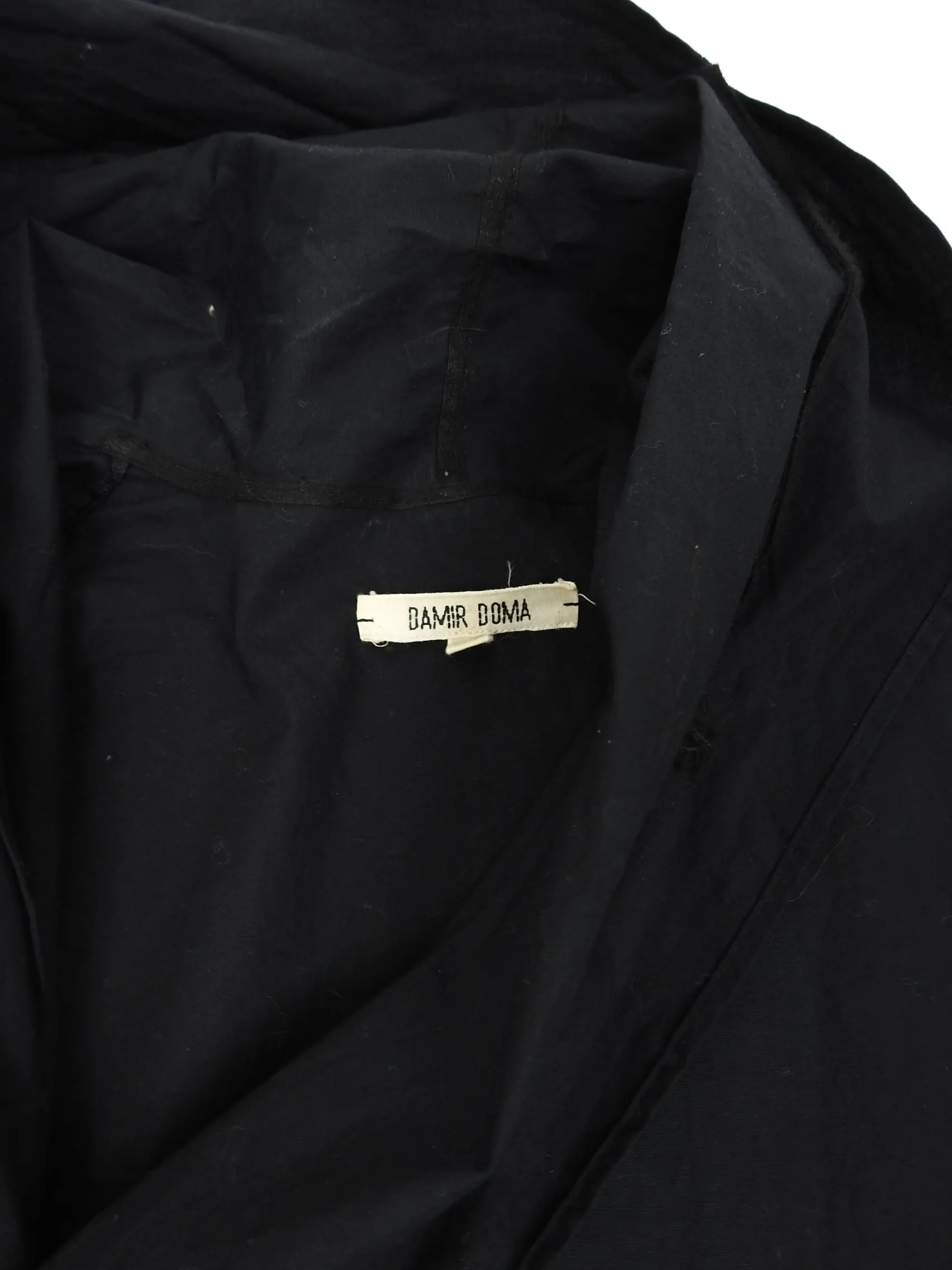 Damir Doma Black Hooded Shirt Size 48
