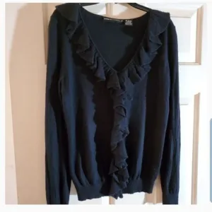 Dana Buchman black silk cashmere blend sweater