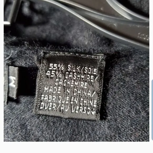 Dana Buchman black silk cashmere blend sweater
