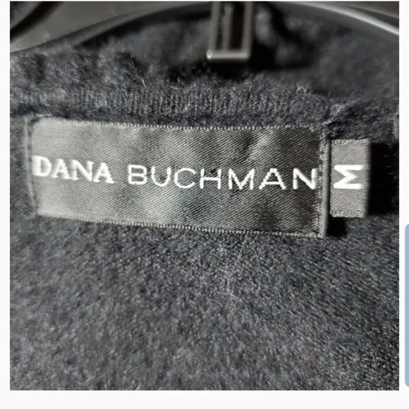 Dana Buchman black silk cashmere blend sweater