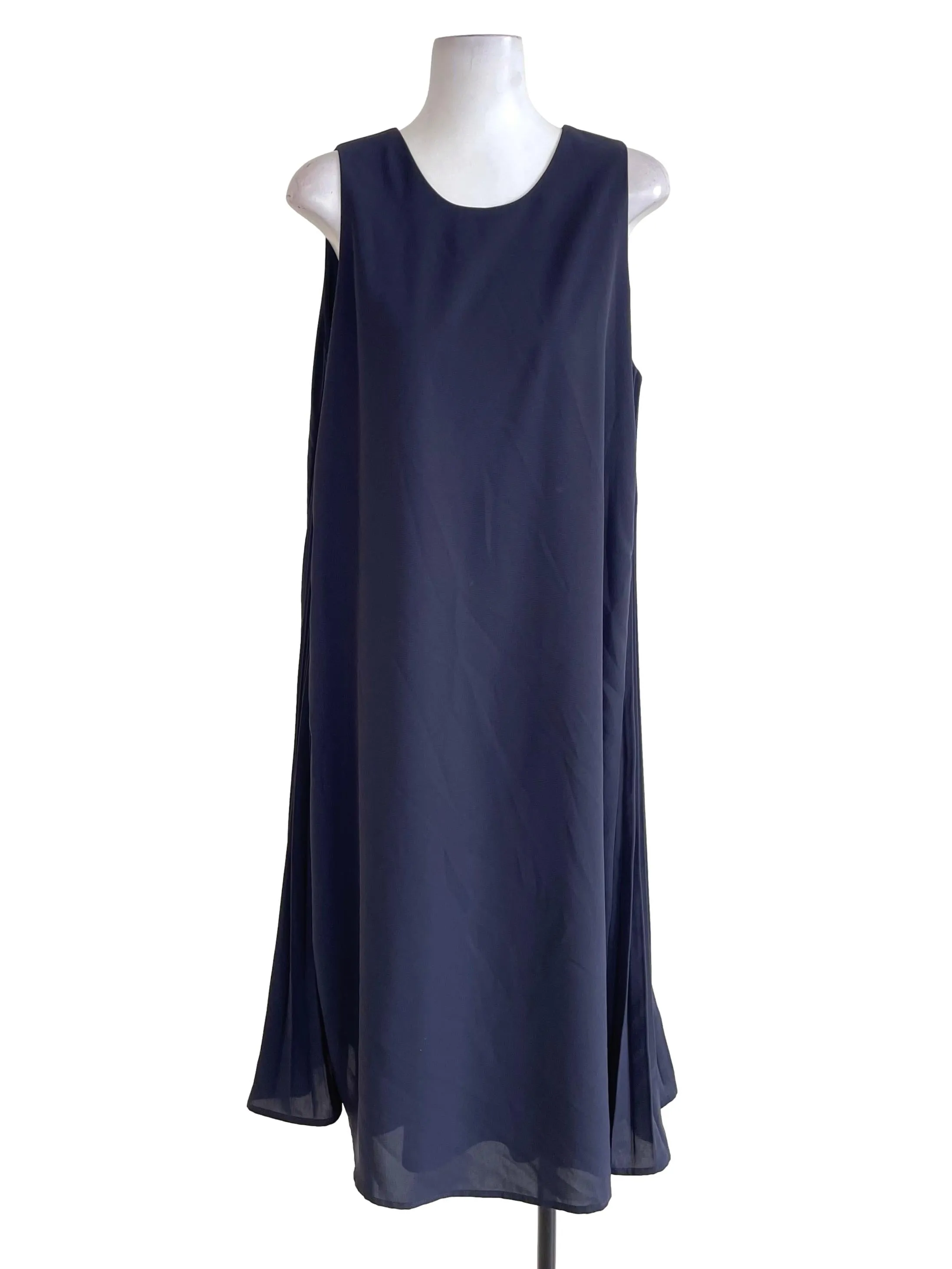 Deep Blue A-Line Dress