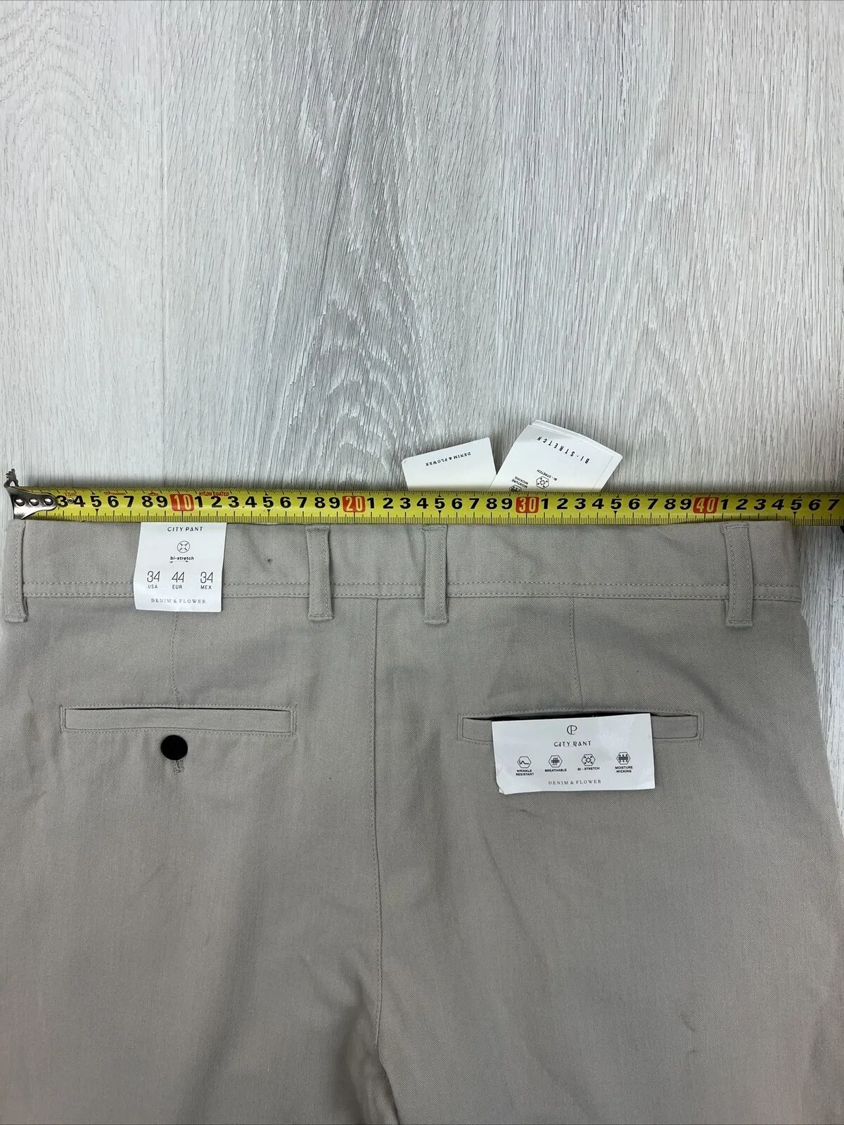 Denim & Flower Mens Chino Pants Size 34 (New with marks)