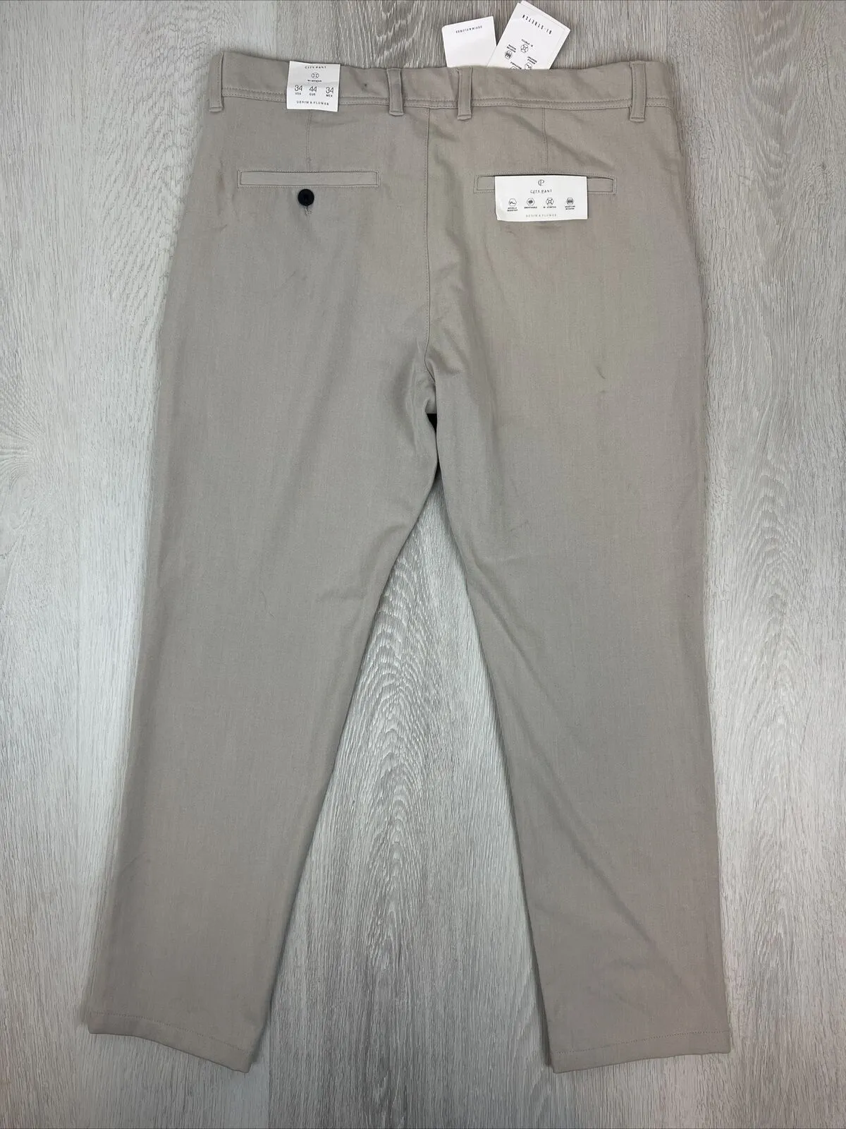 Denim & Flower Mens Chino Pants Size 34 (New with marks)
