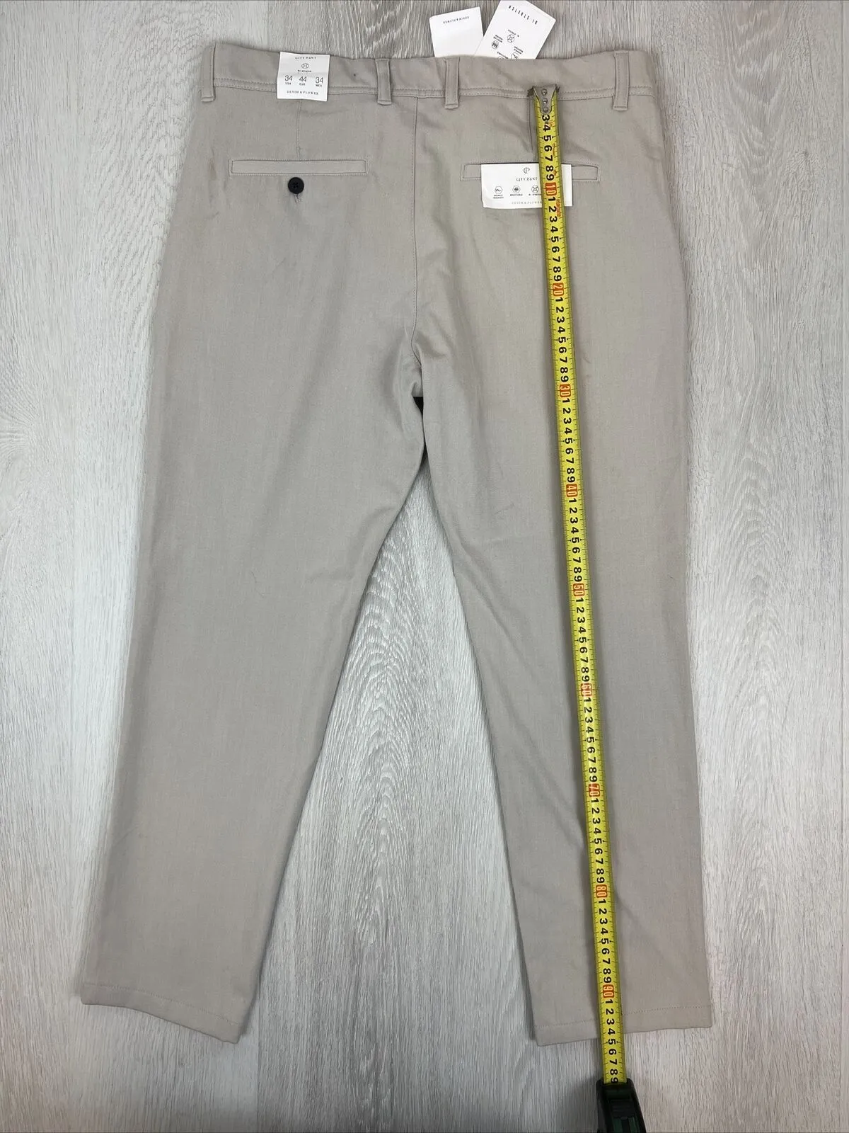 Denim & Flower Mens Chino Pants Size 34 (New with marks)