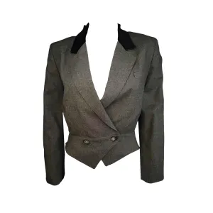 Dior Grey Cropped Blazer