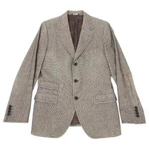 Dolce & Gabbana Herringbone and Denim Detail Blazer - 40